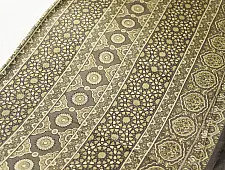 Joon . जून ☽ Handloom Ajrakh Pure Cotton Brown Saree