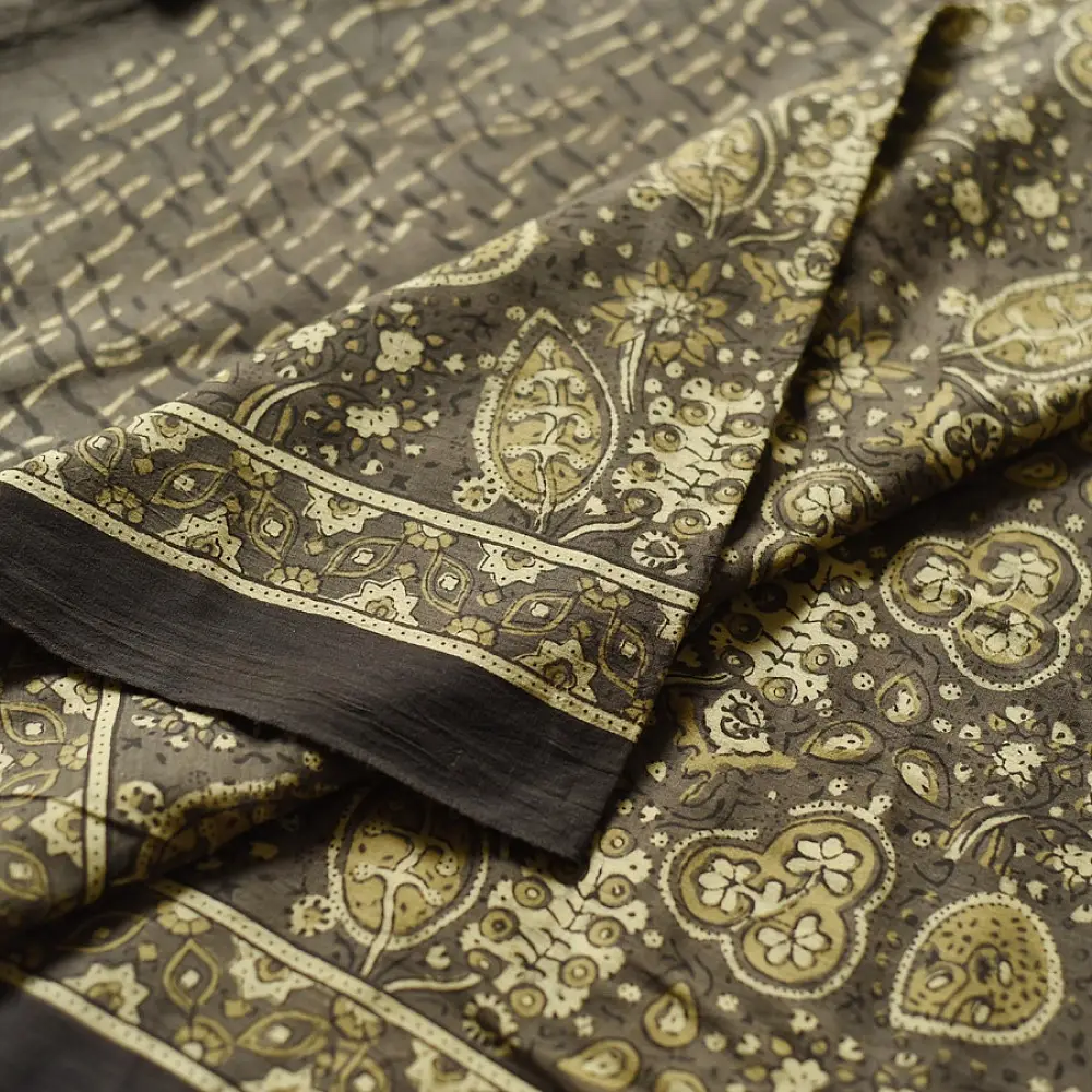 shop Handloom Ajrakh Pure Cotton Saree