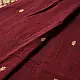 maroon red handloom traditional assam cotton saree with small gold star butta motifs and triangular border weaves for women