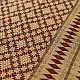 maroon red handloom traditional assam cotton saree with small gold star butta motifs and triangular border weaves for women