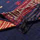 navy blue handloom traditional assam cotton saree with small red and gold butta motifs and woven red borders for women