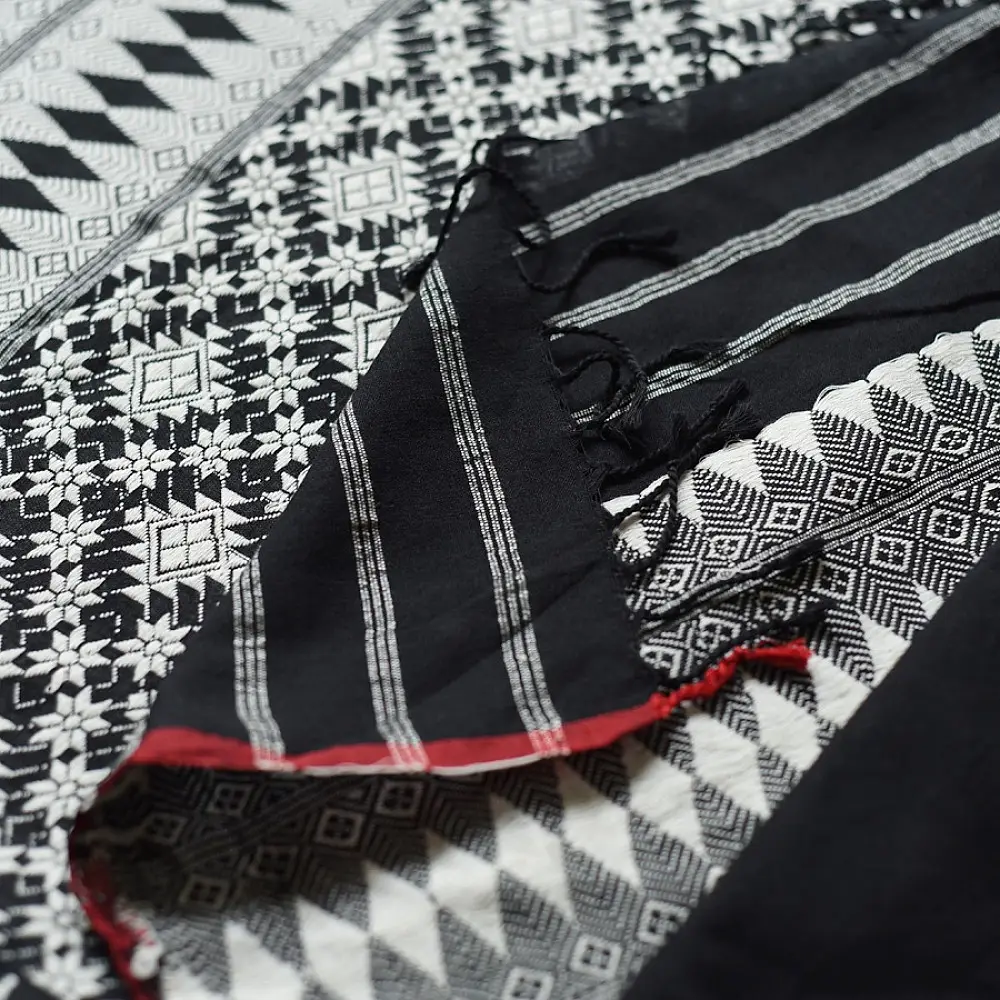 shop Handloom Assam Cotton Black Saree