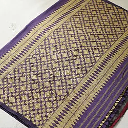Joon . जून ☽ Handloom Traditional Assam Cotton Lavender Saree