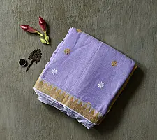 Joon . जून ☽ Handloom Traditional Assam Cotton Saree - Lilac