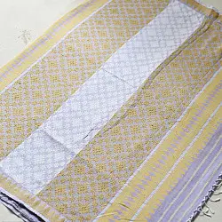 Joon . जून ☽ Handloom Traditional Assam Cotton Saree - Purple
