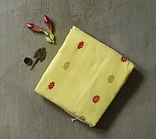 Joon . जून ☽ Handloom Traditional Assam Cotton Saree  - Light Yellow