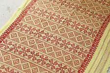 Joon . जून ☽ Handloom Traditional Assam Cotton Saree  - Light Yellow