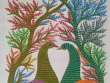 Gond Art | Canvas Gond Painting ( 2 x 3 Feet ) D