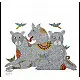 Buy Gond Painting - indian art - Three Tigers