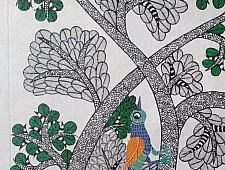 Gond Art | Hand Painted Canvas Gond Painting ( 2 x 3 Feet ) 28