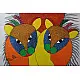 Buy Hand Painted Gond  Painting - Three Tigers