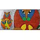 Buy Hand Painted Gond  Painting - Three Tigers