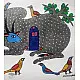 Gond Painting - indian art Nandi & Shivling