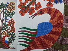 Gond Art | Canvas Painting - Gond Art ( 2 x 3 Feet )
