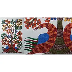 Gond Art | Canvas Painting - Gond Art ( 2 x 3 Feet )