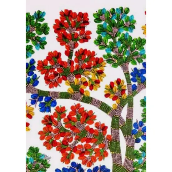 Buy Gond Painting - indian art Peahen 