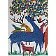 Buy Gond Painting - indian art Deer Family