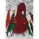 Buy Canvas Gond Painting - birds on indian art