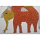 Buy Hand Painted Gond Painting Elephant & Deer