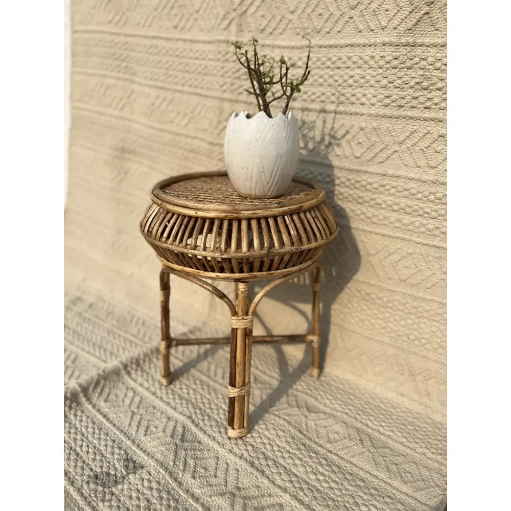 Home Decor Furniture | Cane Wood - Handmade  Cane Damroo Stool