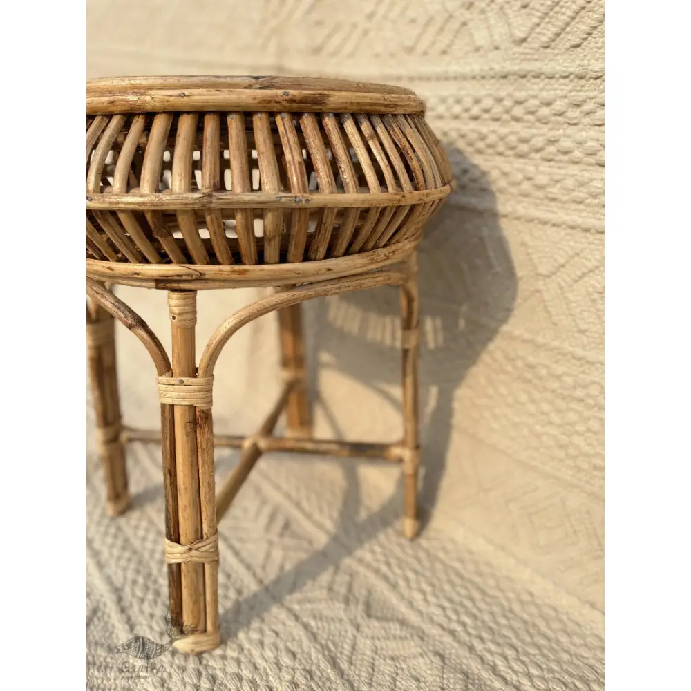 Home Decor Furniture | Cane Wood - Handmade  Cane Damroo Stool