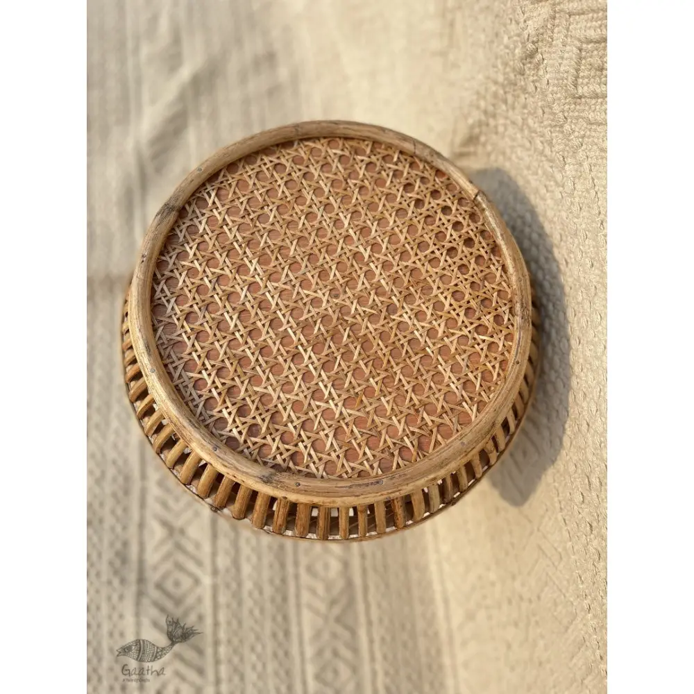 Home Decor Furniture | Cane Wood - Handmade  Cane Damroo Stool