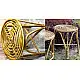 Home Decor Furniture | Cane Wood - Handmade Designer Spiral Stool 