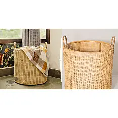 Home Decor Furniture  ~  Wicker Laundry Basket