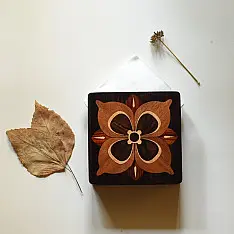 Wood & Wine - Wooden Napkin Holder - Flower