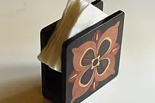 Wood & Wine - Wooden Napkin Holder - Flower