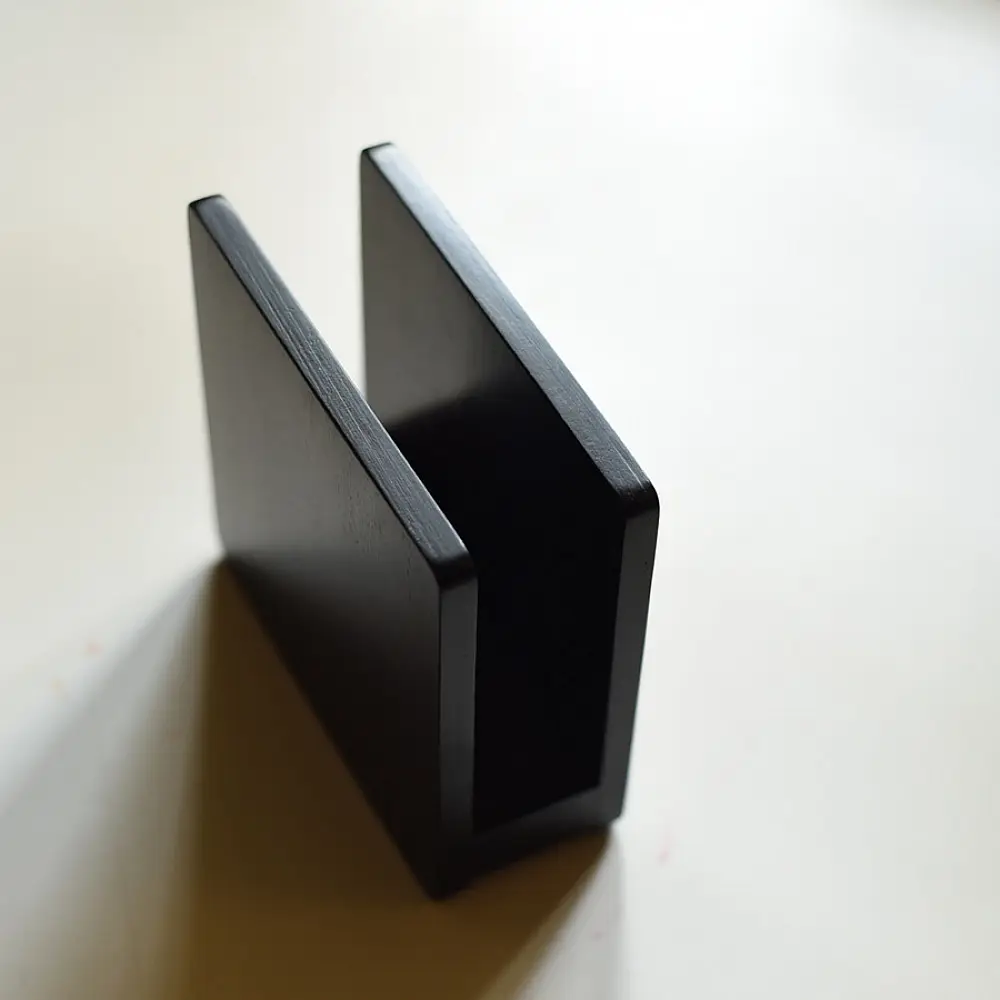 Flower inlay wooden Napkin Holder