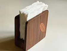 Wood & Wine - Wooden Napkin Holder | Leaf 