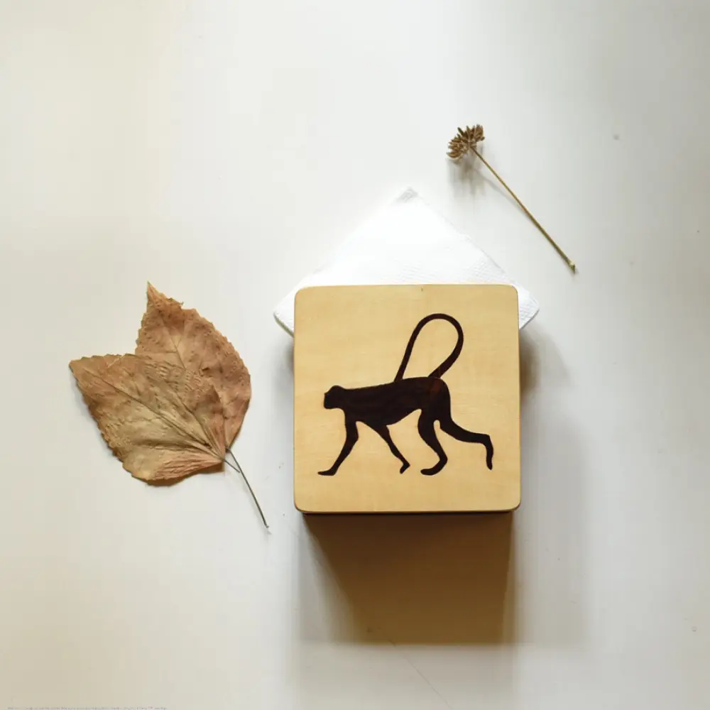 buy Wooden Napkin Holder - Monkey