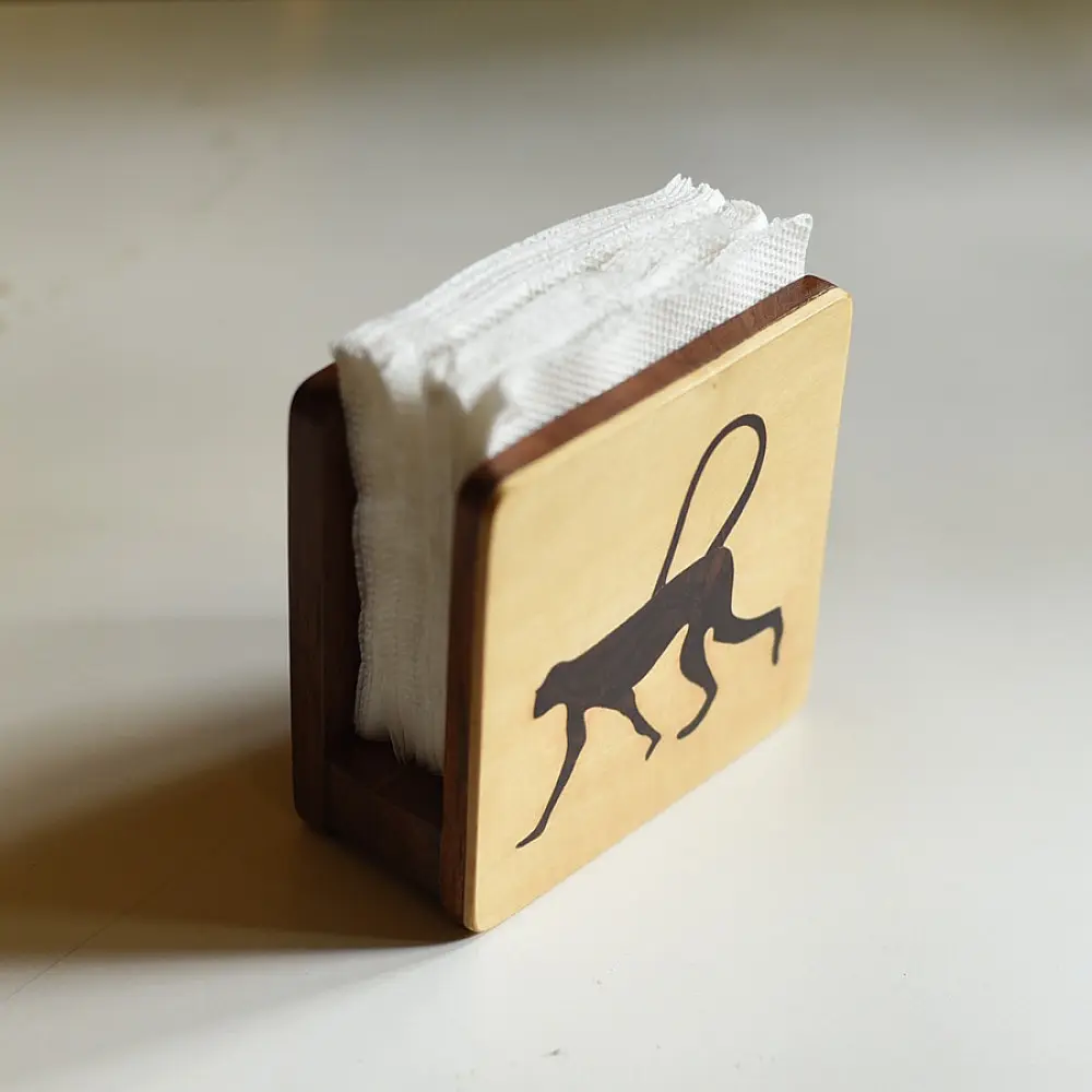 buy Wooden Napkin Holder - Monkey