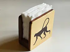 Wood & Wine - Wooden Napkin Holder | Monkey