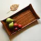 buy Wooden Serving Tray - Leaf inlay work