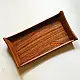 buy Wooden Serving Tray - Leaf inlay work