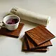 buy Wooden Coaster with leaf inlay