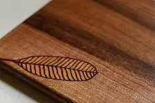Wood & Wine - Wooden Trivet / Hot Pot Plate - Leaf