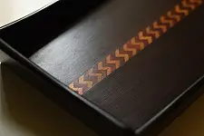 Wood & Wine - Wooden Zig Zag Serving Tray 