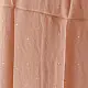semi stitched viscose georgette kurti in delicate peach color featuring fine hand embroidered chikankari lattice yoke and all over floral motifs paired with a mukaish and lace detailed dupatta