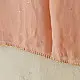 semi stitched viscose georgette kurti in delicate peach color featuring fine hand embroidered chikankari lattice yoke and all over floral motifs paired with a mukaish and lace detailed dupatta