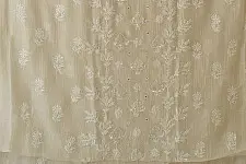 Chikankari Kurta Fabric With Dupatta | Ivory Poetry