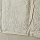 unstitched pure silk chanderi pristine white chikankari kurta fabric with dupatta featuring front back resham hand embroidery and metallic mukaish work highlights