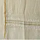 unstitched pure silk chanderi pristine white chikankari kurta fabric with dupatta featuring front back resham hand embroidery and metallic mukaish work highlights