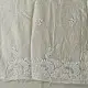 unstitched pure silk chanderi kurti fabric in luminous pearl white featuring hand embroidered chikankari resham work and delicate mukaish highlights   