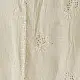 semi stitched viscose slub kurti with elegant embroidery panel design and dupatta with mukaish highlights in ethereal ivory color