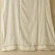 semi stitched viscose slub kurti with elegant embroidery panel design and dupatta with mukaish highlights in ethereal ivory color