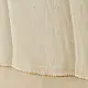 semi stitched viscose slub kurti with elegant embroidery panel design and dupatta with mukaish highlights in ethereal ivory color