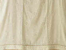 Chikankari with Mukaish work | Semi Stitched Kurti & Dupatta | Ethereal Ivory